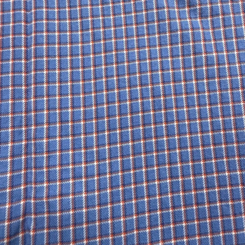 Ralph Lauren Mens Classic Fit Blue Red Plaid Button Down Shirt Medium Long Sleev